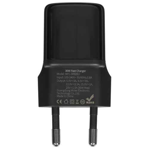 Купить Сетевое зарядное устройство MOCOLL Flash Series 30W черный  5470418. Характеристики, отзывы и цены в Донецке