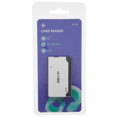 Купить Кард-ридер DEXP RL-02  1030448. Характеристики, отзывы и цены в Донецке