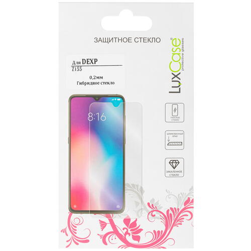 Купить Защитное гибридное стекло LuxCase для экрана DEXP Z155  4814189. Характеристики, отзывы и цены в Донецке