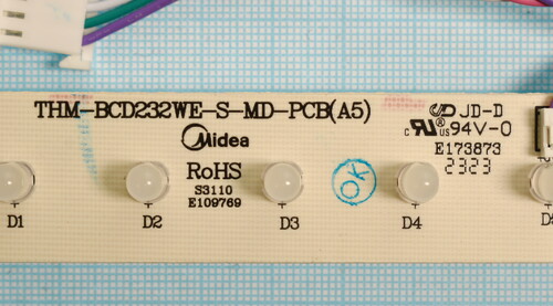 Купить Плата (FK + LED-ind) для холодильника DEXP B4-27AMA  9116784. Характеристики, отзывы и цены в Донецке