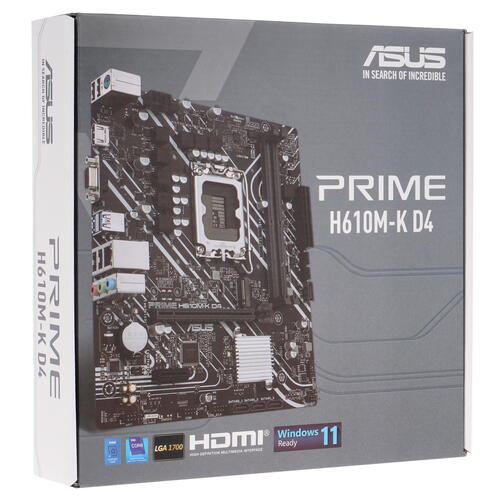 Купить Материнская плата ASUS PRIME H610M-K D4  5005661. Характеристики, отзывы и цены в Донецке