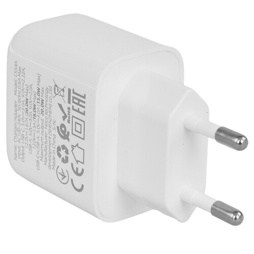 Купить Сетевое зарядное устройство Hoco CS54A белый  9237839. Характеристики, отзывы и цены в Донецке
