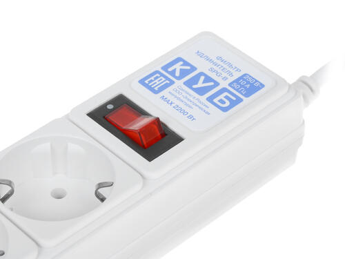 Купить Сетевой фильтр Power Cube SPG-B-10-WHITE белый  1274273. Характеристики, отзывы и цены в Донецке