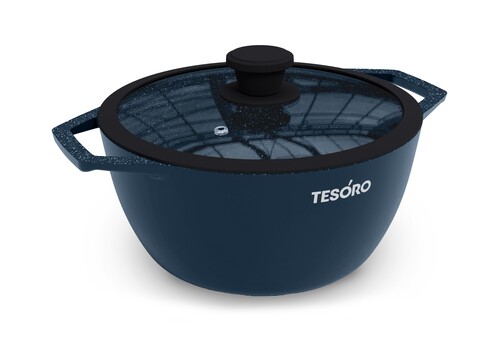 Купить Кастрюля Tesoro Florence Induction total TF6640tbi 4 л 25.1 см синий  9165235. Характеристики, отзывы и цены в Донецке