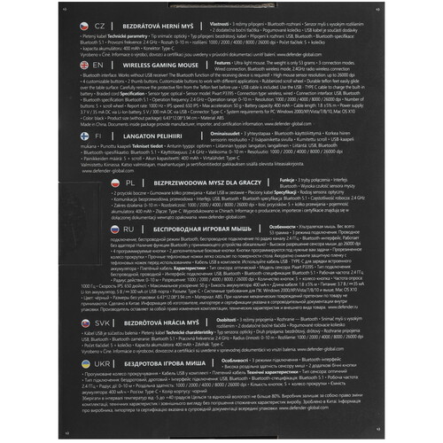Купить Мышь беспроводная/проводная Defender Arcade GM-381  9295311. Характеристики, отзывы и цены в Донецке