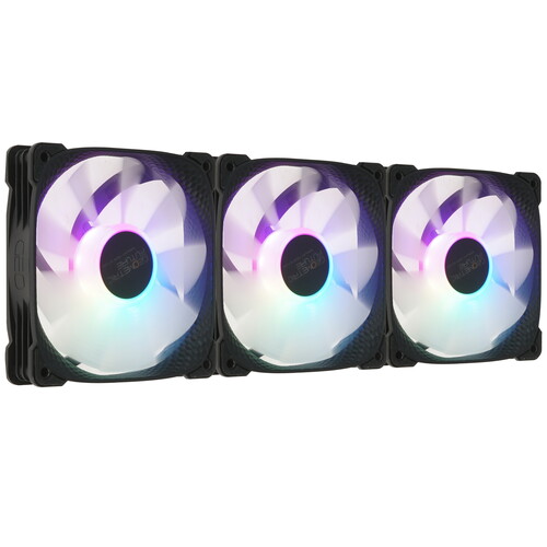 Купить Комплект вентиляторов Geometric Future Squama 2505B Triple Pack [1F2505B312002] черный  5615636. Характеристики, отзывы и цены в Донецке