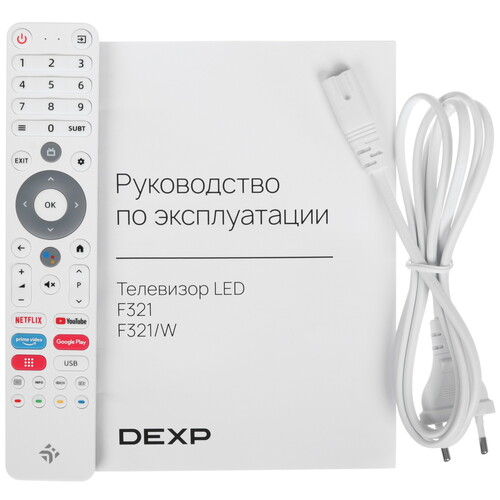 Купить 32" (81 см) Телевизор DEXP F321 белый  5475682. Характеристики, отзывы и цены в Донецке