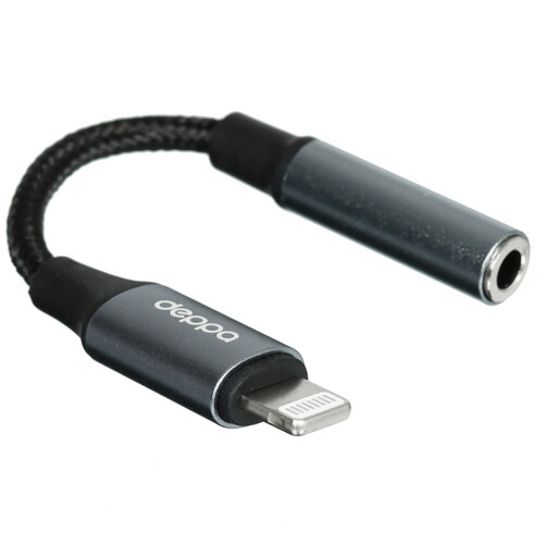 Купить Кабель   Deppa Lightning - jack 3.5 мм серый  5625738. Характеристики, отзывы и цены в Донецке