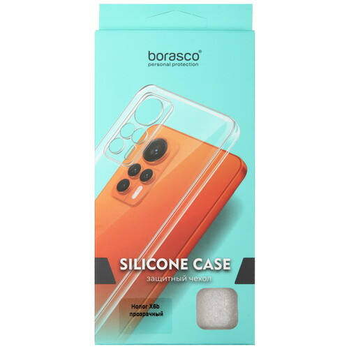 Купить Накладка  BoraSCO Silicone Case для HONOR X6b прозрачный  5490525. Характеристики, отзывы и цены в Донецке