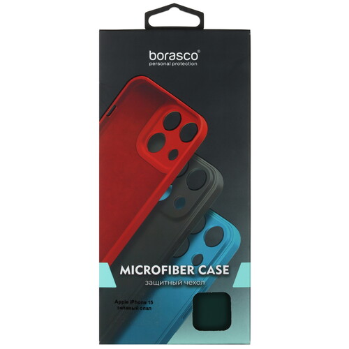 Купить Накладка  BoraSCO Microfiber Case для Apple iPhone 15 зеленый  5601825. Характеристики, отзывы и цены в Донецке