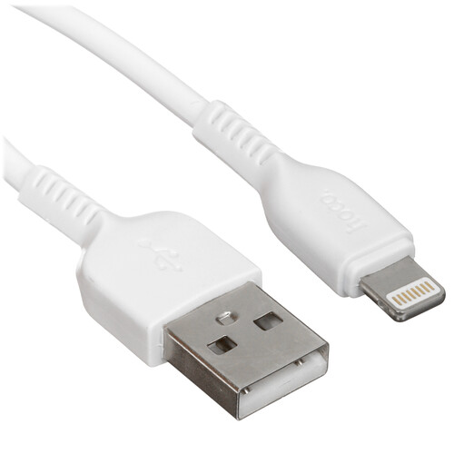 Купить Кабель круглый Hoco Lightning 8-pin - USB 2.0 Type-A белый 3 м  5475064. Характеристики, отзывы и цены в Донецке