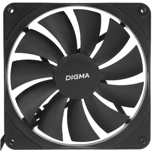 Купить Вентилятор Digma DFAN140PWM-1BK  черный  5615512. Характеристики, отзывы и цены в Донецке