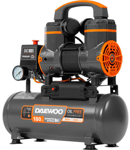 Купить Компрессор поршневой безмасляный Daewoo DAC 180S  5412914. Характеристики, отзывы и цены в Донецке
