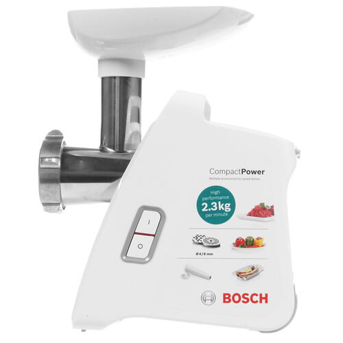 Купить Мясорубка электрическая Bosch MFW3910W белый  8147918. Характеристики, отзывы и цены в Донецке