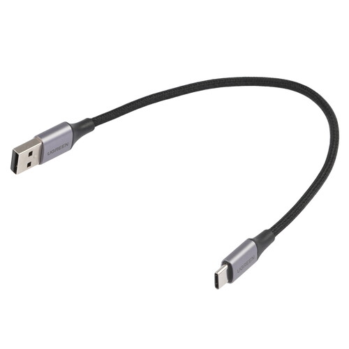 Купить Кабель круглый Ugreen USB Type-C - USB 2.0 Type-A черный 0.25 м  9155071. Характеристики, отзывы и цены в Донецке