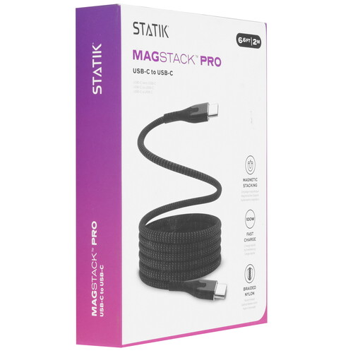 Купить Кабель круглый STATIK USB Type-C - USB Type-C черный 2 м  9240643. Характеристики, отзывы и цены в Донецке