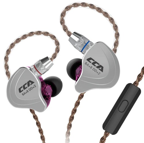 Купить Проводные наушники CCA C10 фиолетовый 2019  5605001. Характеристики, отзывы и цены в Донецке