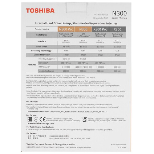 Купить 10 ТБ Жесткий диск Toshiba N300 Pro  5609468. Характеристики, отзывы и цены в Донецке