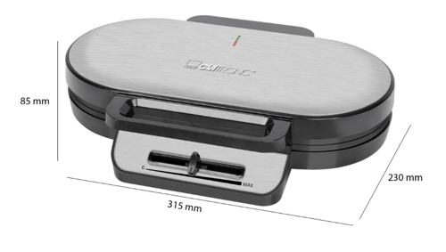 Купить Вафельница Clatronic WA 3745 серебристый  8195355. Характеристики, отзывы и цены в Донецке