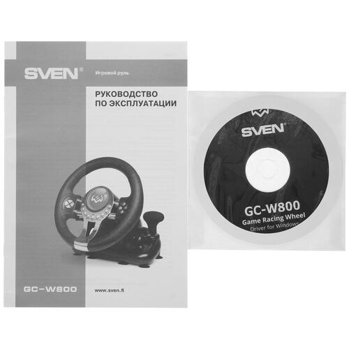Купить Руль SVEN GC-W800 черный  5331497. Характеристики, отзывы и цены в Донецке
