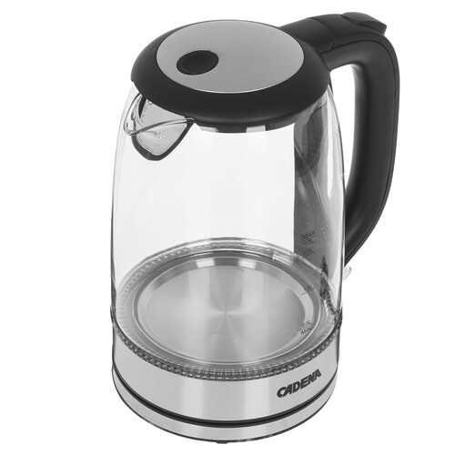 Купить Электрочайник CADENA KC500G черный  9227006. Характеристики, отзывы и цены в Донецке