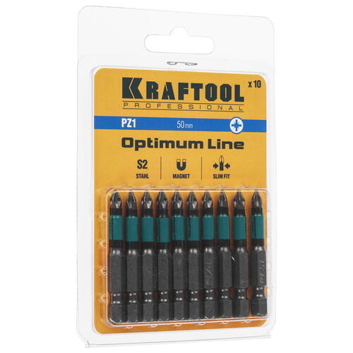 Купить Набор бит KRAFTOOL 26124-1-50-10  9108185. Характеристики, отзывы и цены в Донецке