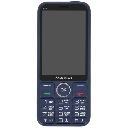 Купить Сотовый телефон Maxvi B35 синий  9916944. Характеристики, отзывы и цены в Донецке