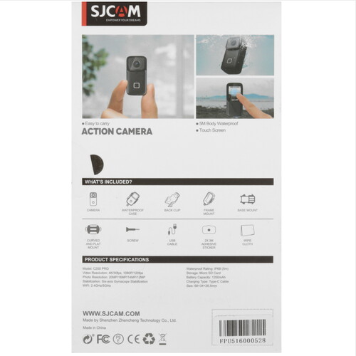 Купить Экшн-камера SJCAM C200 Pro черный  5475625. Характеристики, отзывы и цены в Донецке