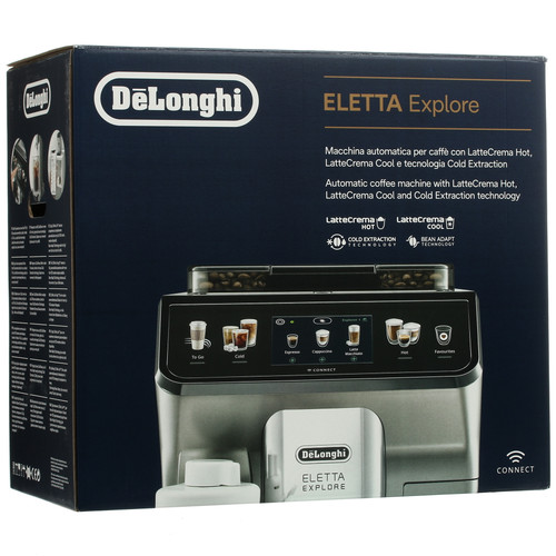 Купить Кофемашина автоматическая DeLonghi Eletta Explore ECAM 450.65.G черный  9976366. Характеристики, отзывы и цены в Донецке
