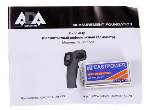 Купить Пирометр ADA TemPro 550  6636535. Характеристики, отзывы и цены в Донецке