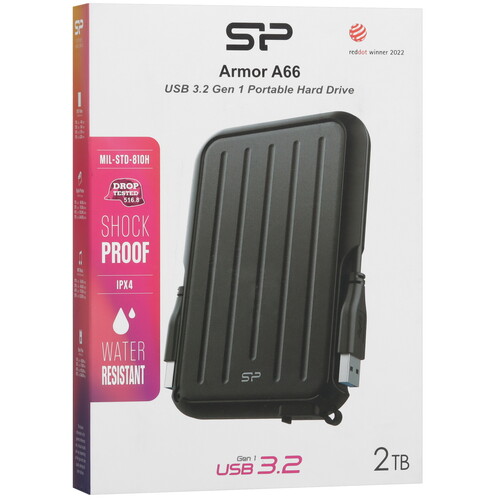 Купить 2 ТБ Внешний HDD Silicon Power Armor A66  5468760. Характеристики, отзывы и цены в Донецке