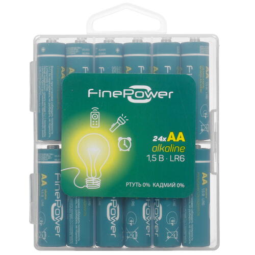 Купить Батарейка FinePower AA / AA (LR6/ER14505/FR6/R6P)  5090031. Характеристики, отзывы и цены в Донецке