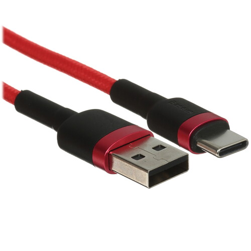 Купить Кабель круглый Baseus USB Type-C - USB 2.0 Type-A красный 2 м  9167113. Характеристики, отзывы и цены в Донецке