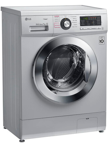 Купить Стиральная машина LG F1296HDS4 серебристый  8199718. Характеристики, отзывы и цены в Донецке