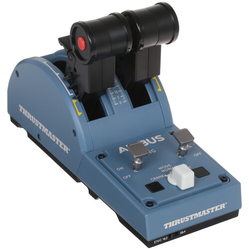 Купить Панель управления ThrustMaster TCA Quadrant Airbus Edition голубой  4701349. Характеристики, отзывы и цены в Донецке