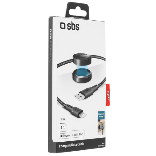 Купить Кабель круглый SBS Lightning 8-pin MFI - USB 2.0 Type-A черный 1 м  5471853. Характеристики, отзывы и цены в Донецке