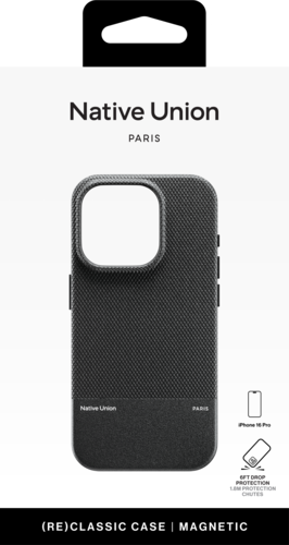 Купить Накладка  Native Union (Re)Classic Case для Apple iPhone 16 Pro черный  5474269. Характеристики, отзывы и цены в Донецке