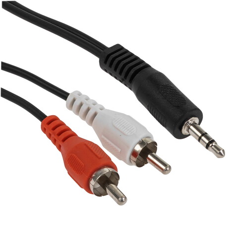 Купить Кабель соединительный   Сигнал 3.5 mm jack - RCA x2 черный  5480113. Характеристики, отзывы и цены в Донецке