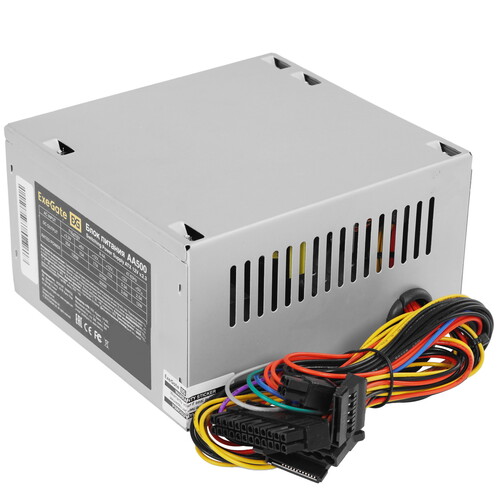 Купить Блок питания ExeGate AA500 [EX256711RUS] серый  8187944. Характеристики, отзывы и цены в Донецке