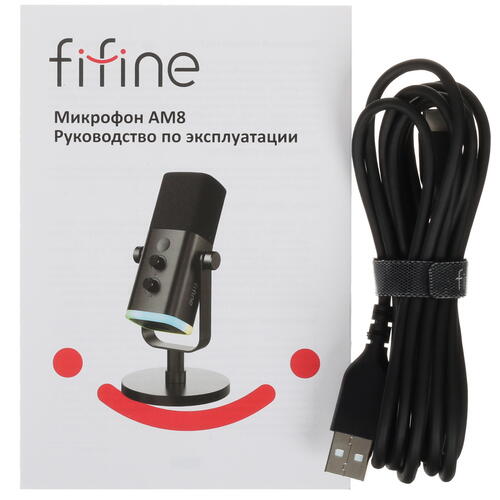 Купить Микрофон Fifine AM8 черный  5409446. Характеристики, отзывы и цены в Донецке