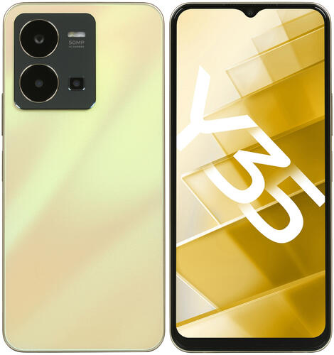 Купить 6.58" Смартфон Vivo Y35 128 ГБ золотистый  5065562. Характеристики, отзывы и цены в Донецке