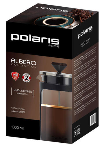 Купить Френч-пресс Polaris Albero-1000FP черный  5085803. Характеристики, отзывы и цены в Донецке