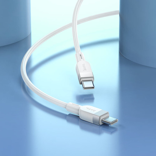 Купить Кабель Hoco USB Type-C - USB Type-C белый  5603637. Характеристики, отзывы и цены в Донецке