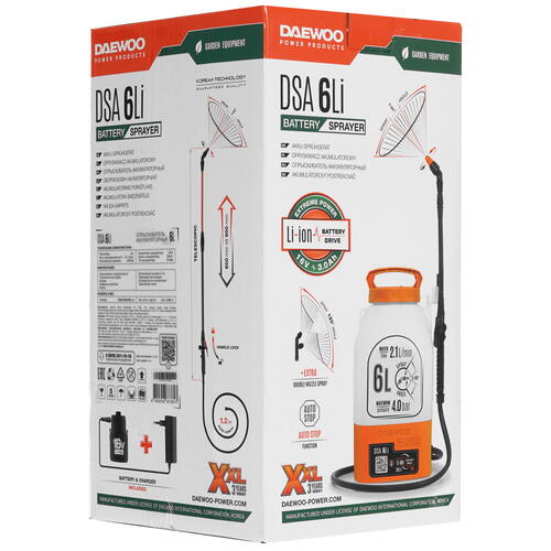 Купить Опрыскиватель аккумуляторный Daewoo DSA 6Li  9963527. Характеристики, отзывы и цены в Донецке