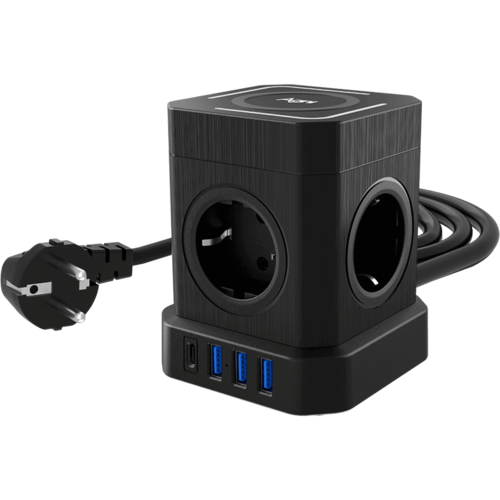 Купить Сетевой фильтр AGNI TP-VE4U5E-C-W черный  9289300. Характеристики, отзывы и цены в Донецке