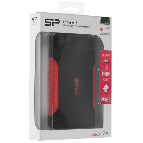 Купить 2 ТБ Внешний HDD Silicon Power Armor A15  1606644. Характеристики, отзывы и цены в Донецке