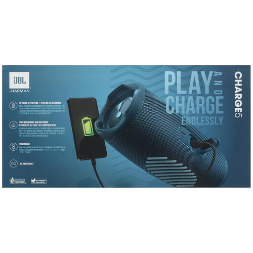 Купить Портативная колонка JBL Charge 5, синий  5054590. Характеристики, отзывы и цены в Донецке