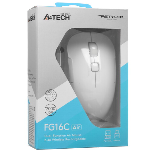 Купить Мышь беспроводная A4Tech Fstyler FG16C Air  5435542. Характеристики, отзывы и цены в Донецке