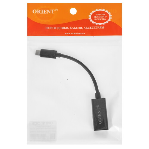 Купить Переходник однонаправленный Orient USB Type-C - HDMI, 0.15 м  5470793. Характеристики, отзывы и цены в Донецке