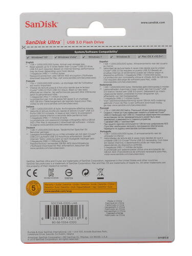 Купить Память USB Flash 32 ГБ SanDisk Ultra  0175219. Характеристики, отзывы и цены в Донецке